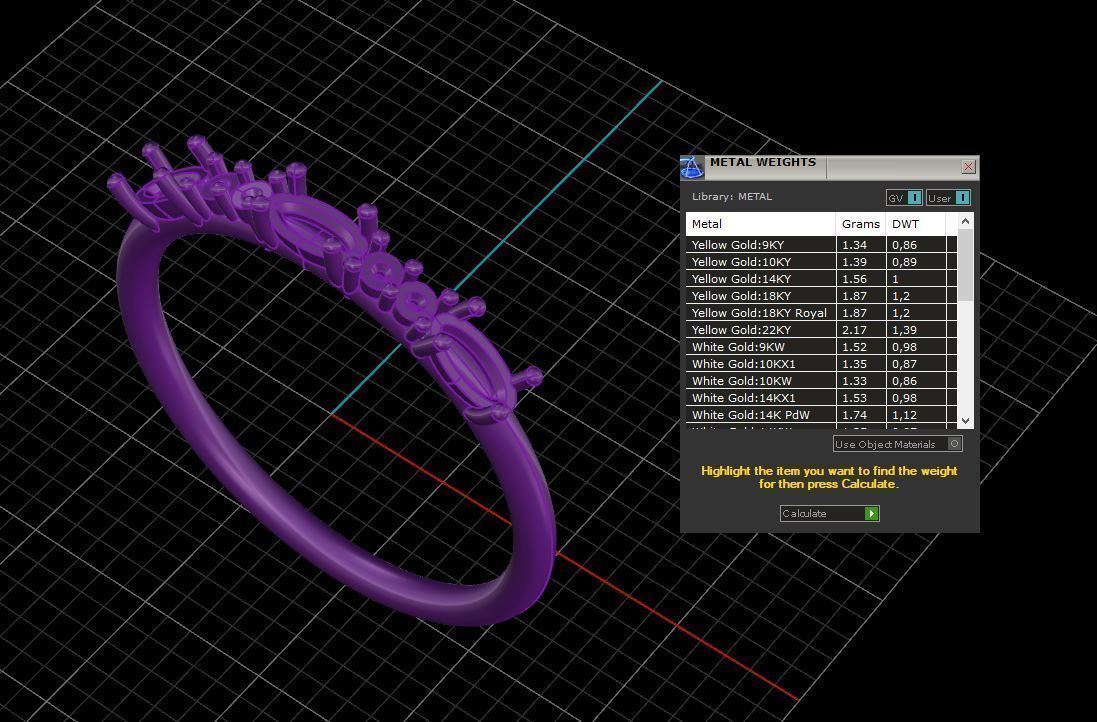 solitaire woman ring 3D print model_4