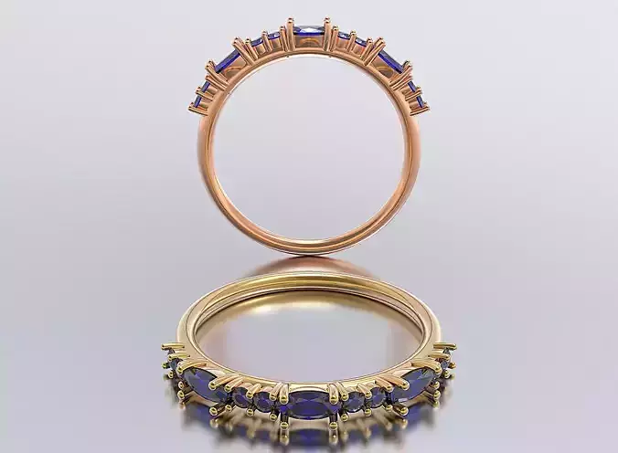 solitaire woman ring 3D print model