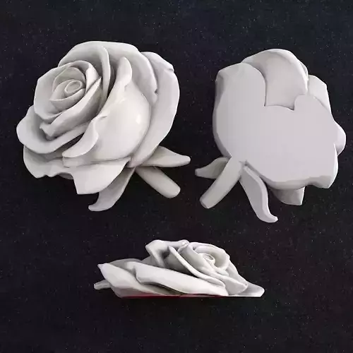 Jewelry pendant Rose flower 3D print model