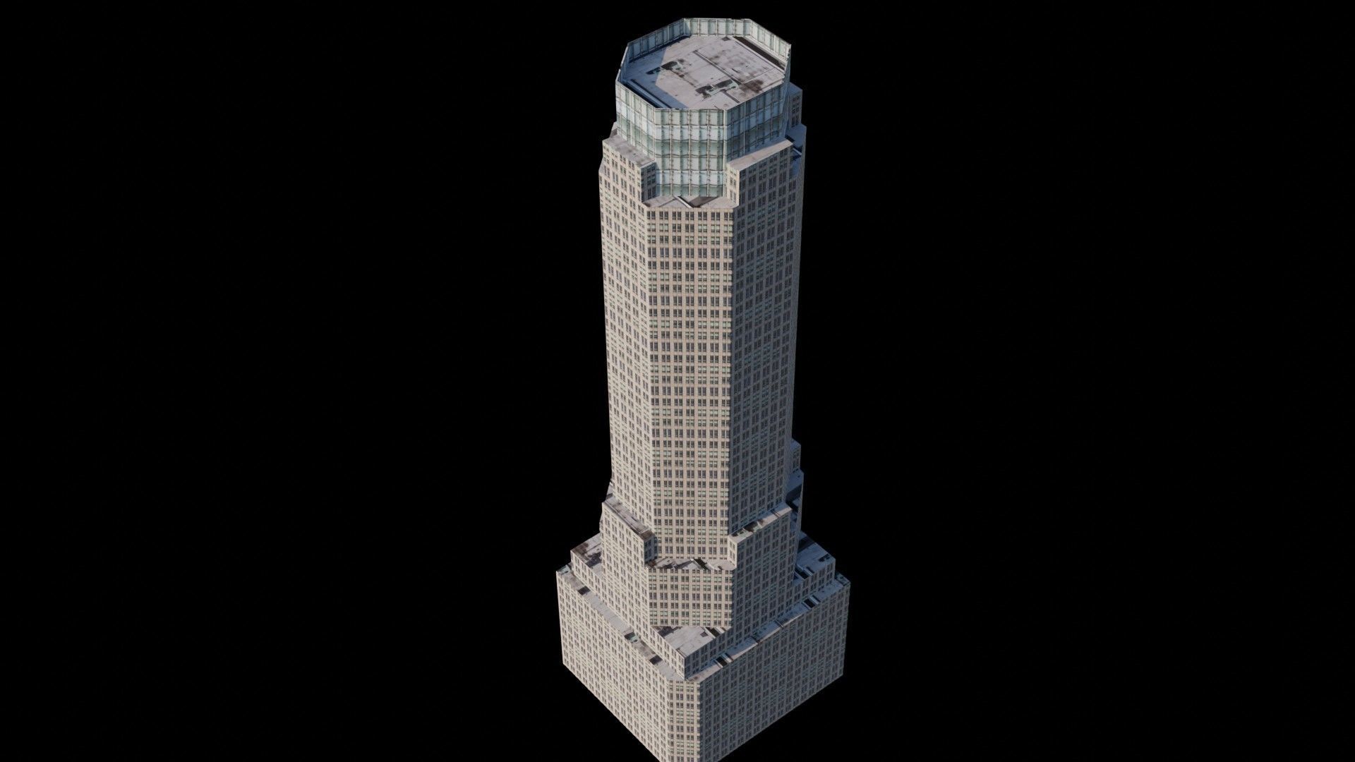383 Madison Ave - NYC Low-poly 3D model_2