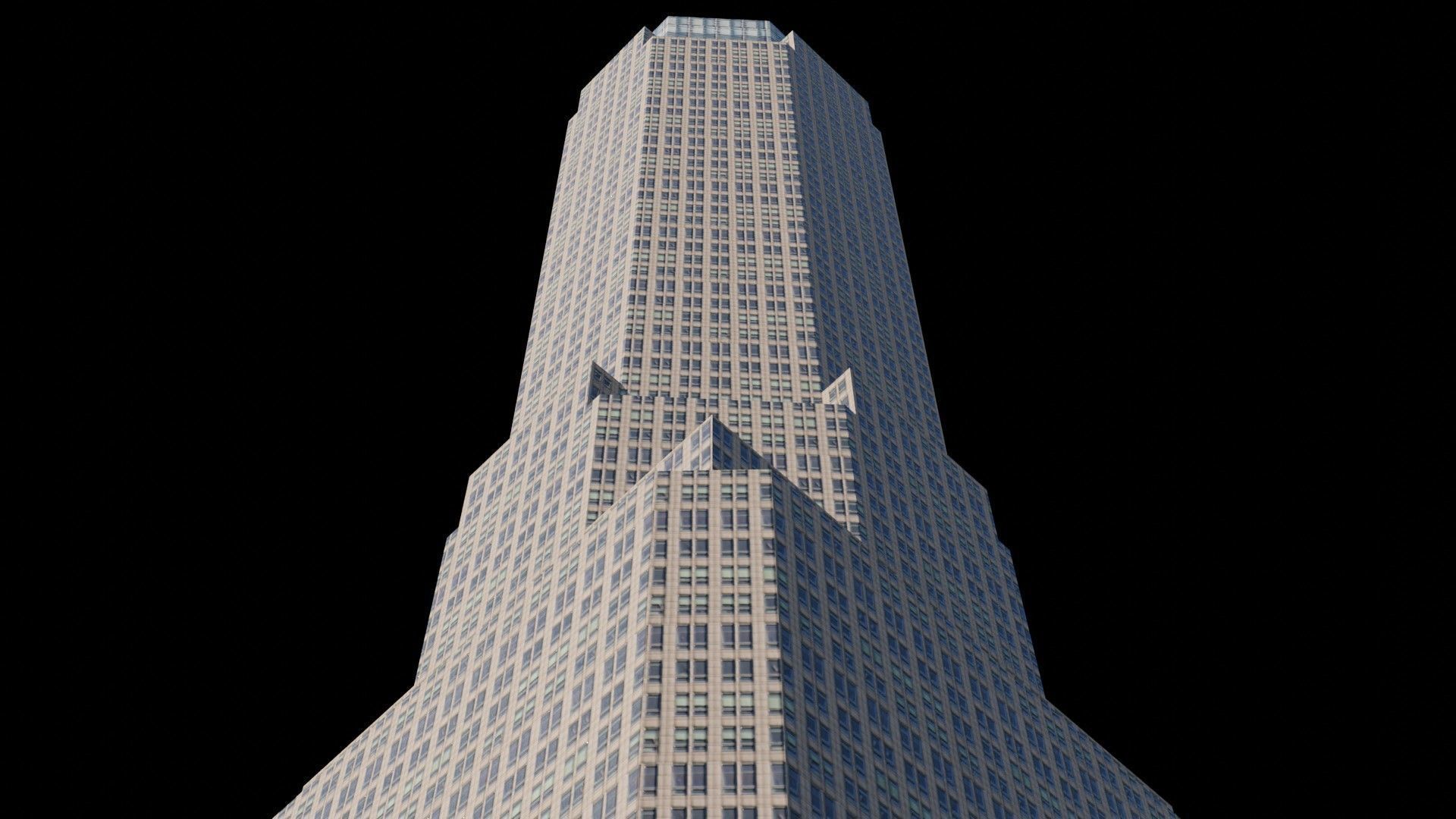383 Madison Ave - NYC Low-poly 3D model_3