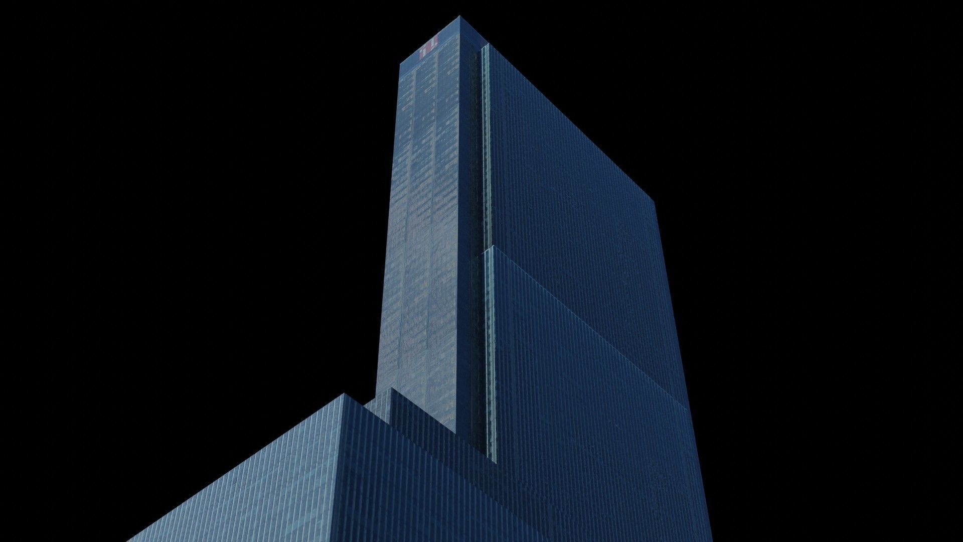 One Penn Plaza - NYC Low-poly 3D model_3