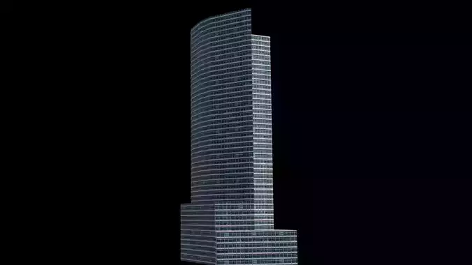 200 West Street - NYC Low-poly 3D model