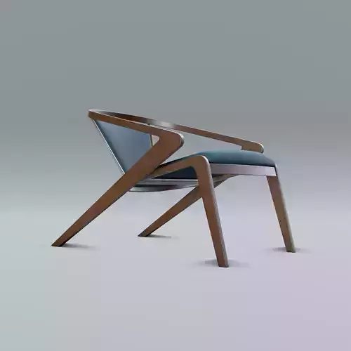Portuguese Roots Lounge Chair Low-poly 3D model