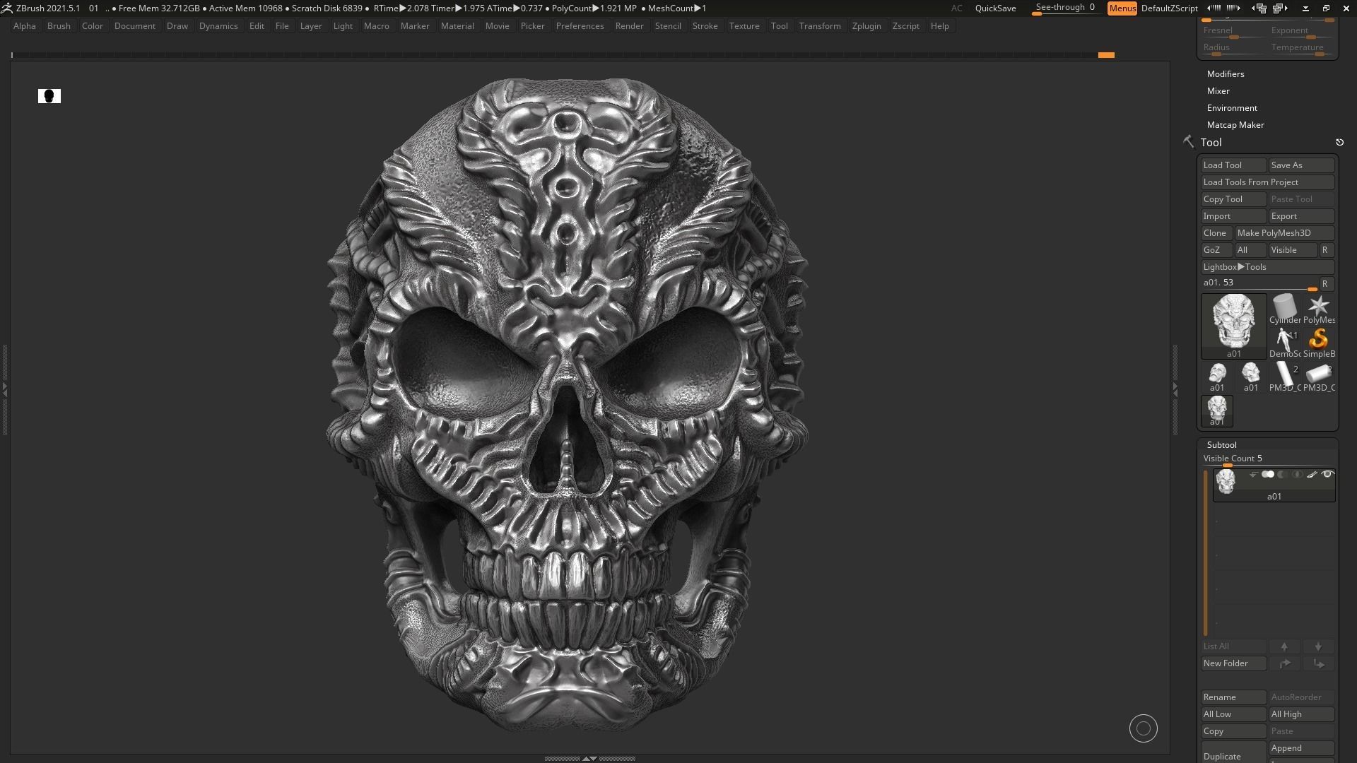 Ring Skull STL 3d model for 3d printing  3D print model_2