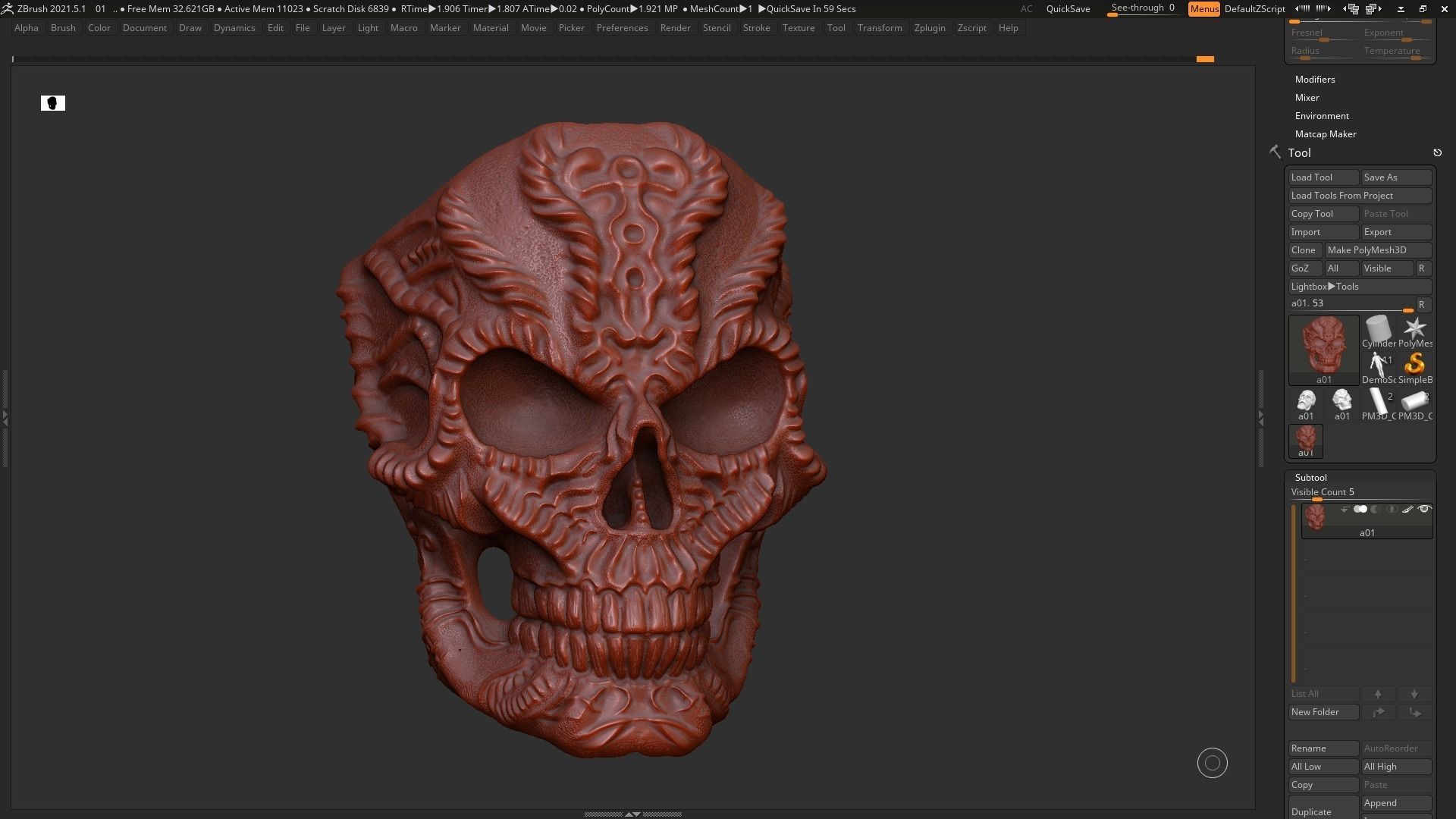 Ring Skull STL 3d model for 3d printing  3D print model_9