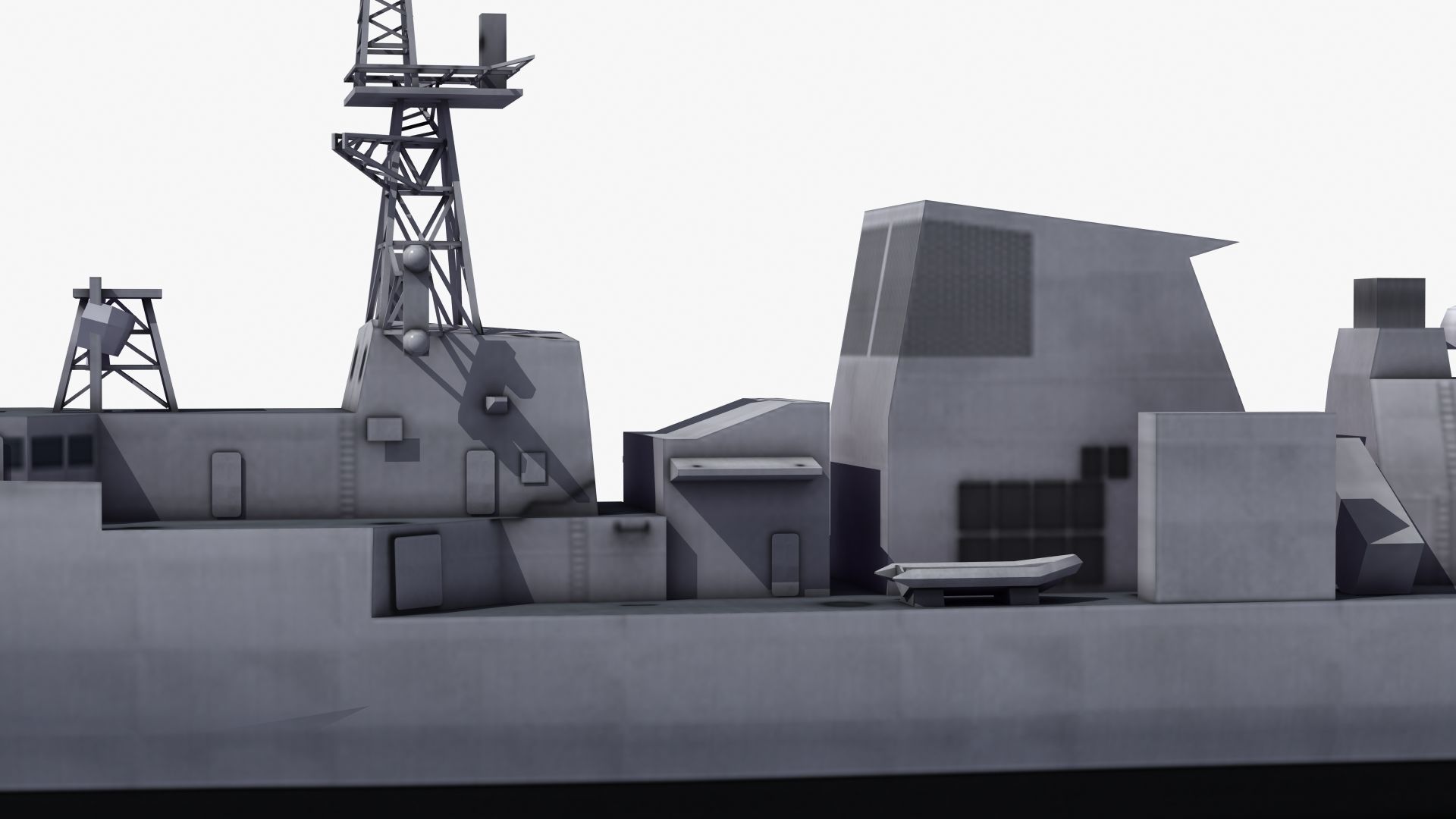 Halifax Frigate Low-poly 3D model_22