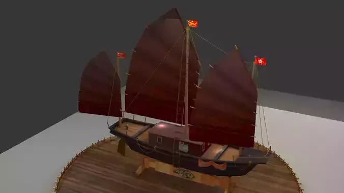 Chinese junk boat