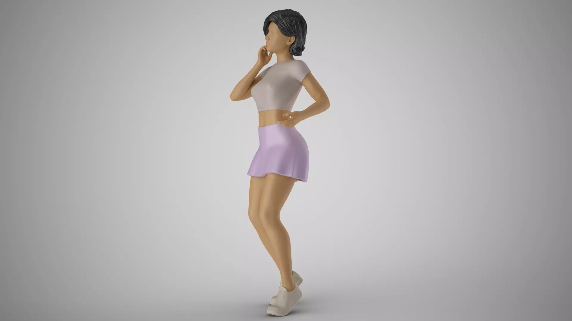 Undecided Girl Dress Choice 3D print model