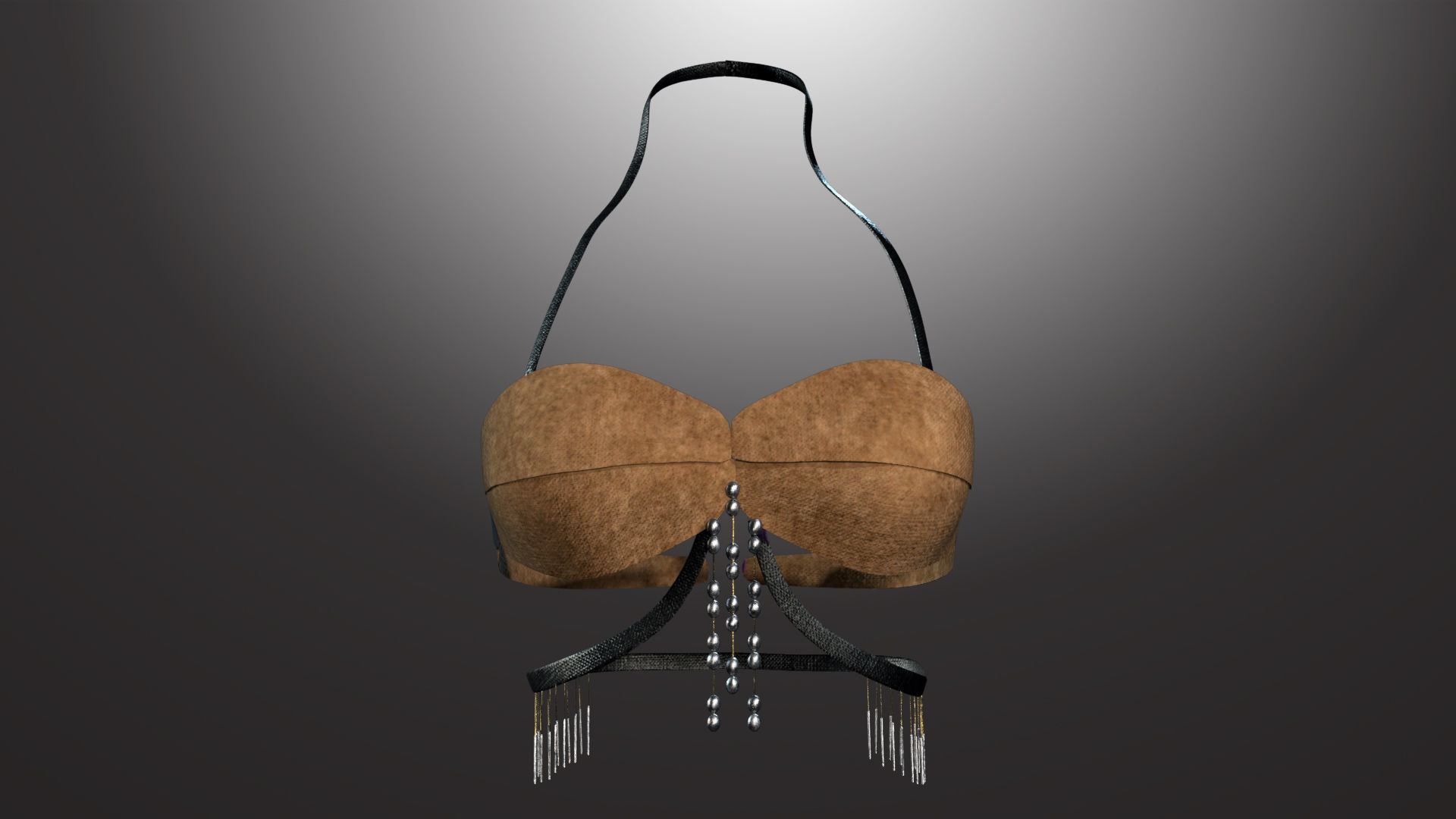 DTS-Model01-Bra1E bra with chains Low-poly 3D model_1