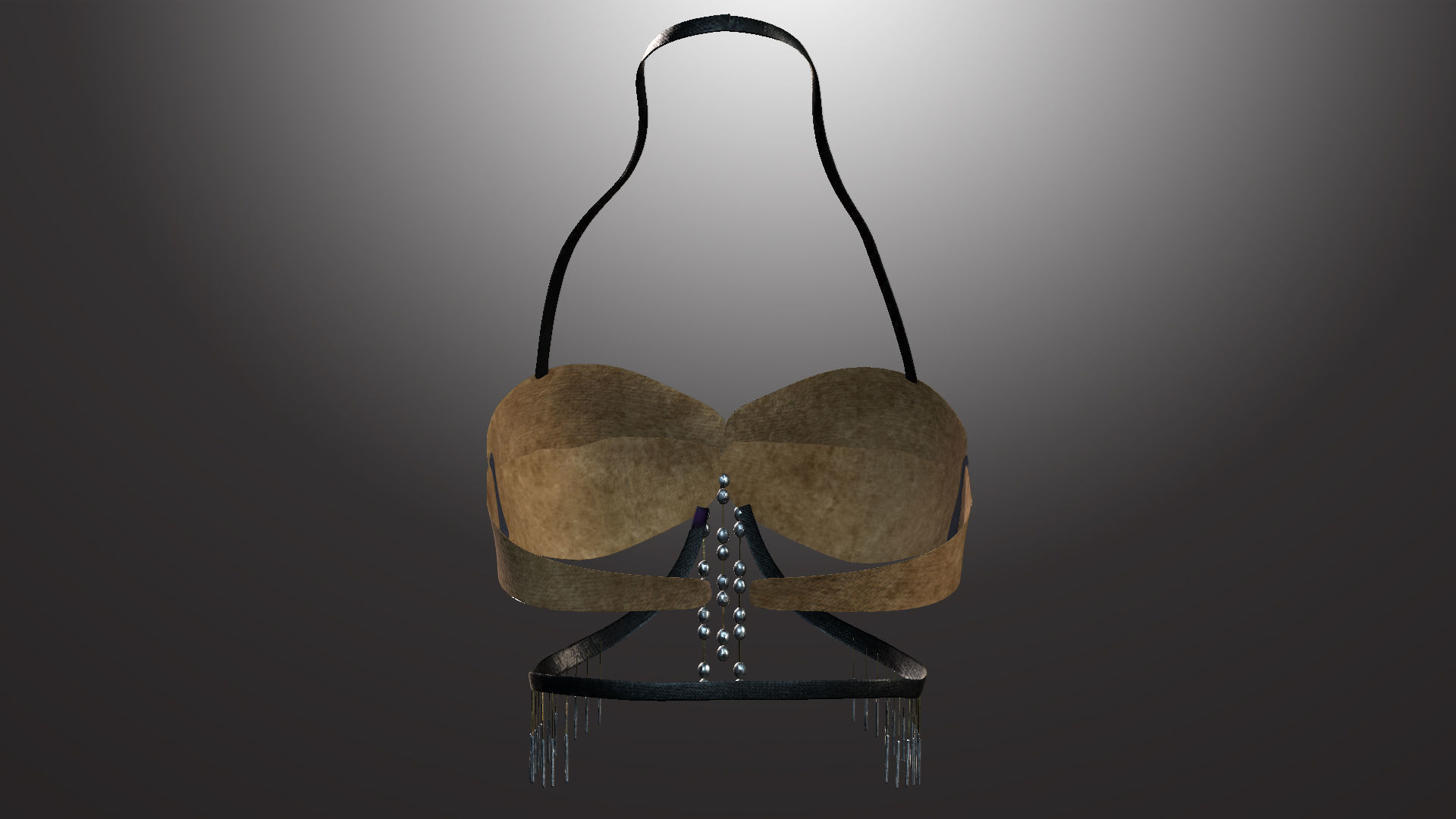 DTS-Model01-Bra1E bra with chains Low-poly 3D model_3