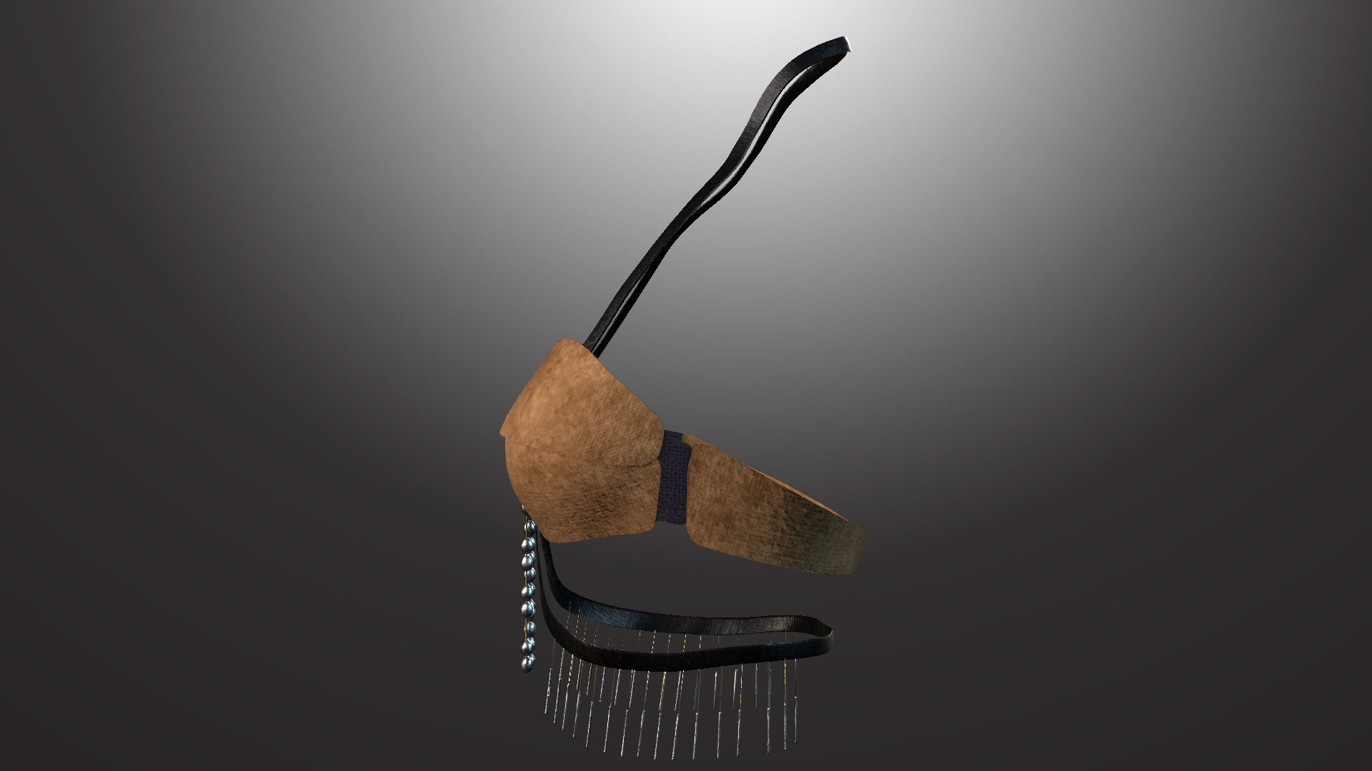 DTS-Model01-Bra1E bra with chains Low-poly 3D model_4