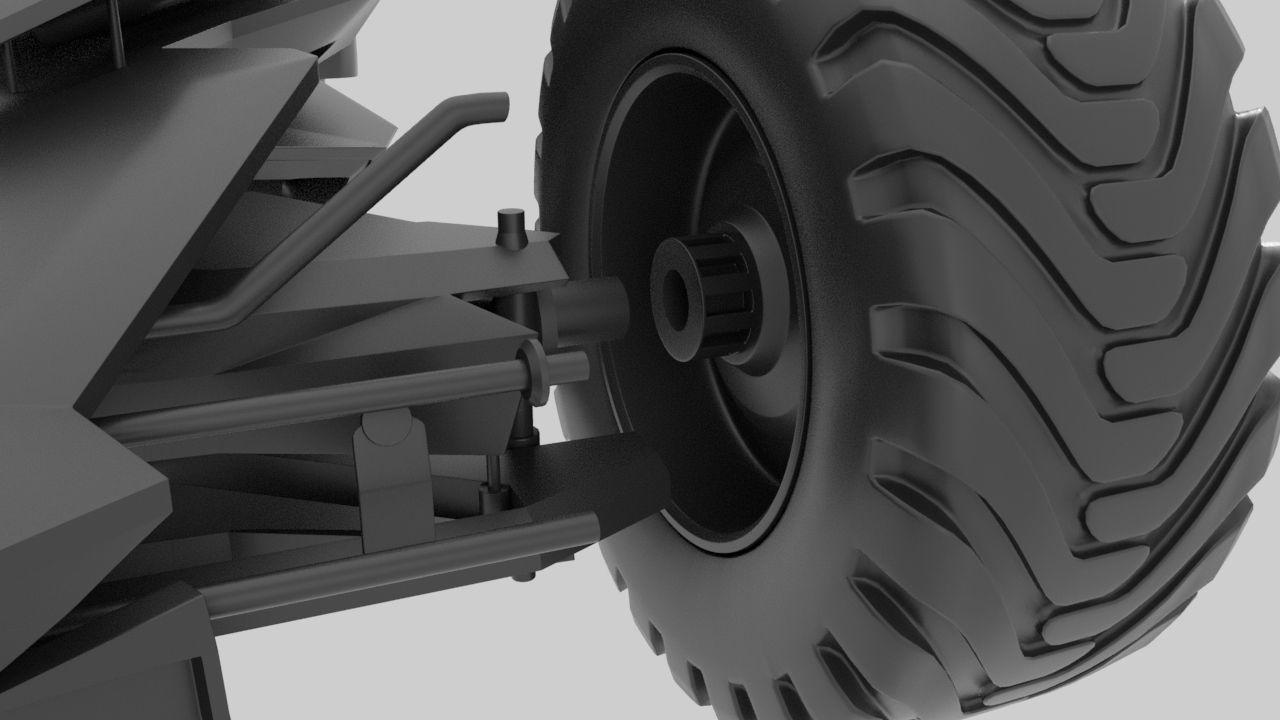 Batmobile  3d Printed 3D print model_45