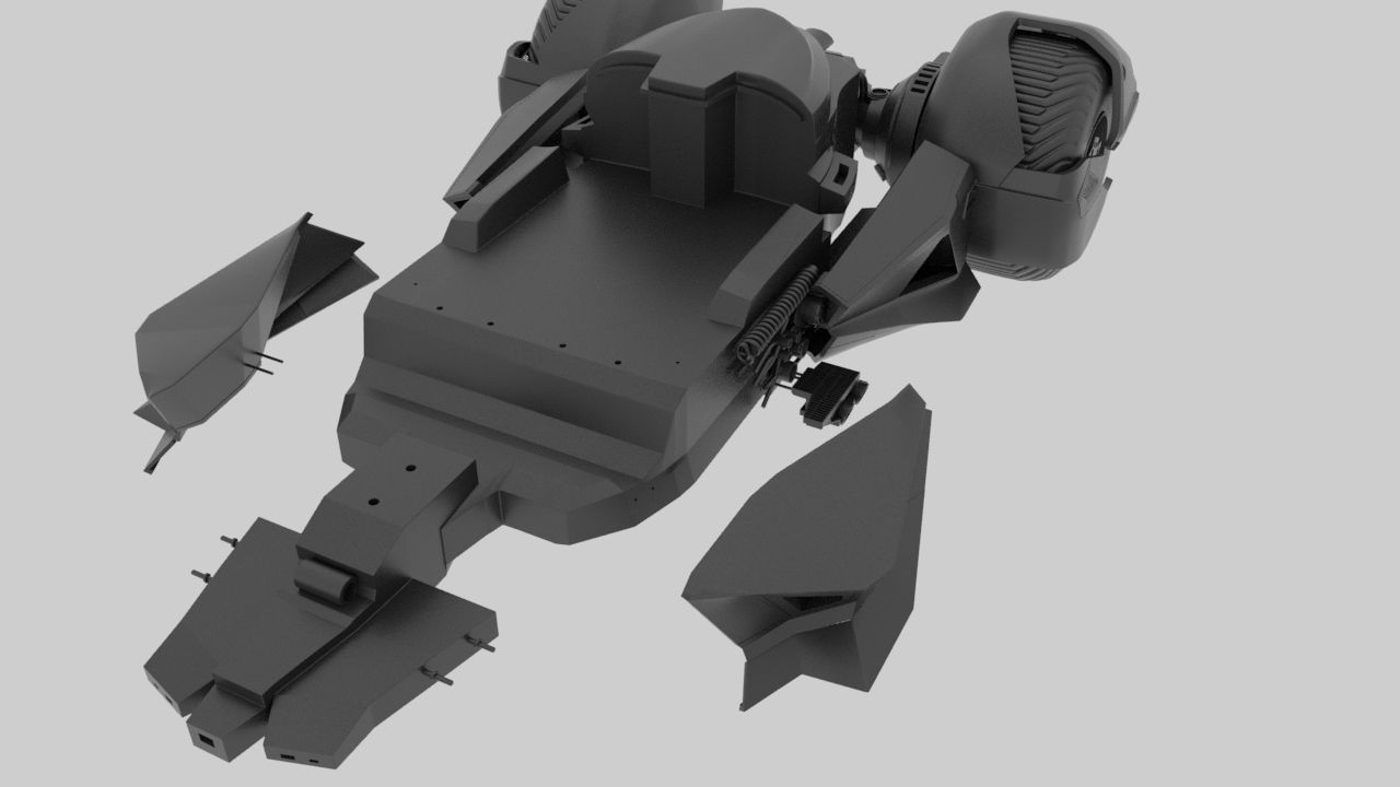 Batmobile  3d Printed 3D print model_25