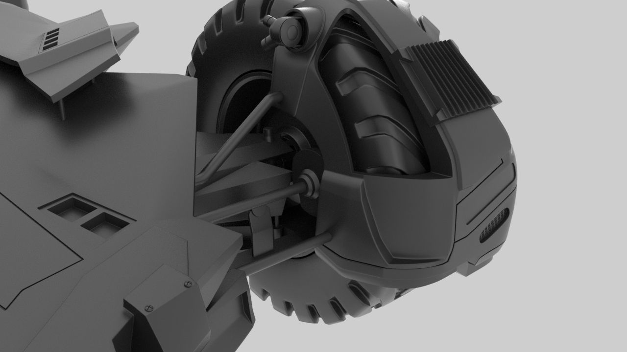 Batmobile  3d Printed 3D print model_46