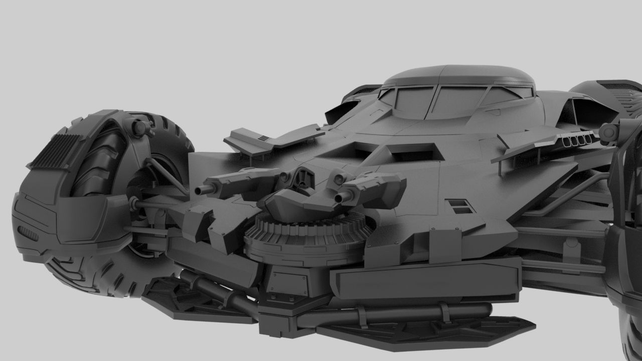 Batmobile  3d Printed 3D print model_48