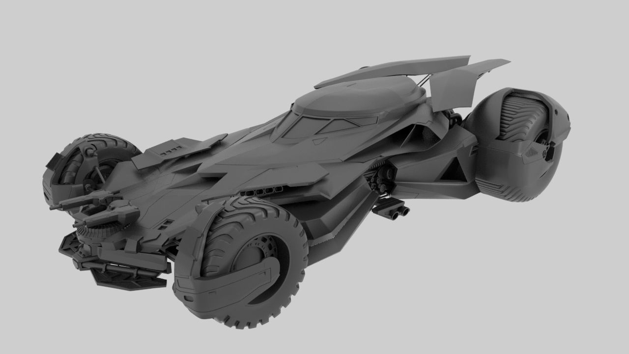 Batmobile  3d Printed 3D print model_51