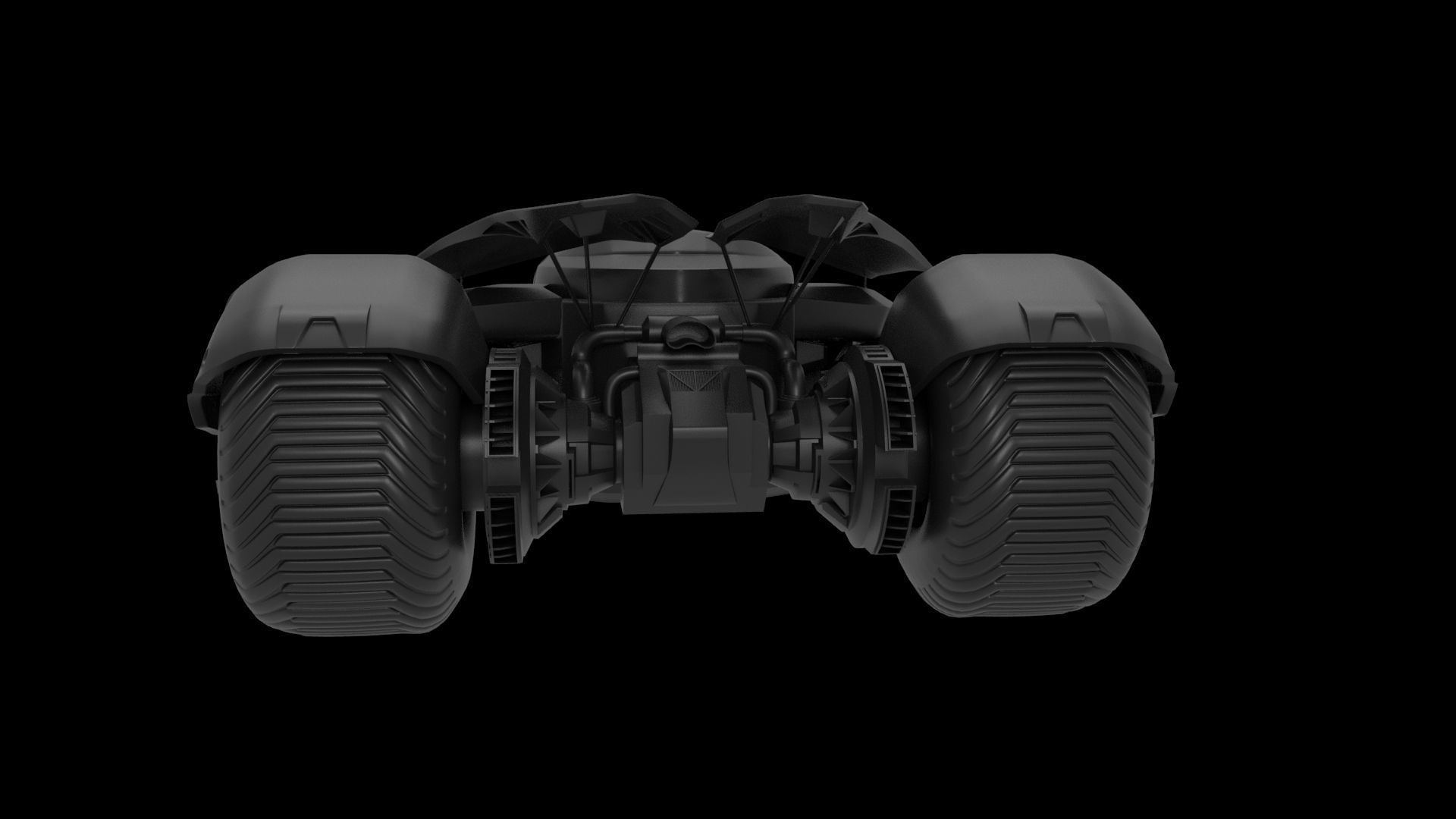 Batmobile  3d Printed 3D print model_3