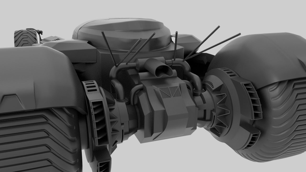 Batmobile  3d Printed 3D print model_49