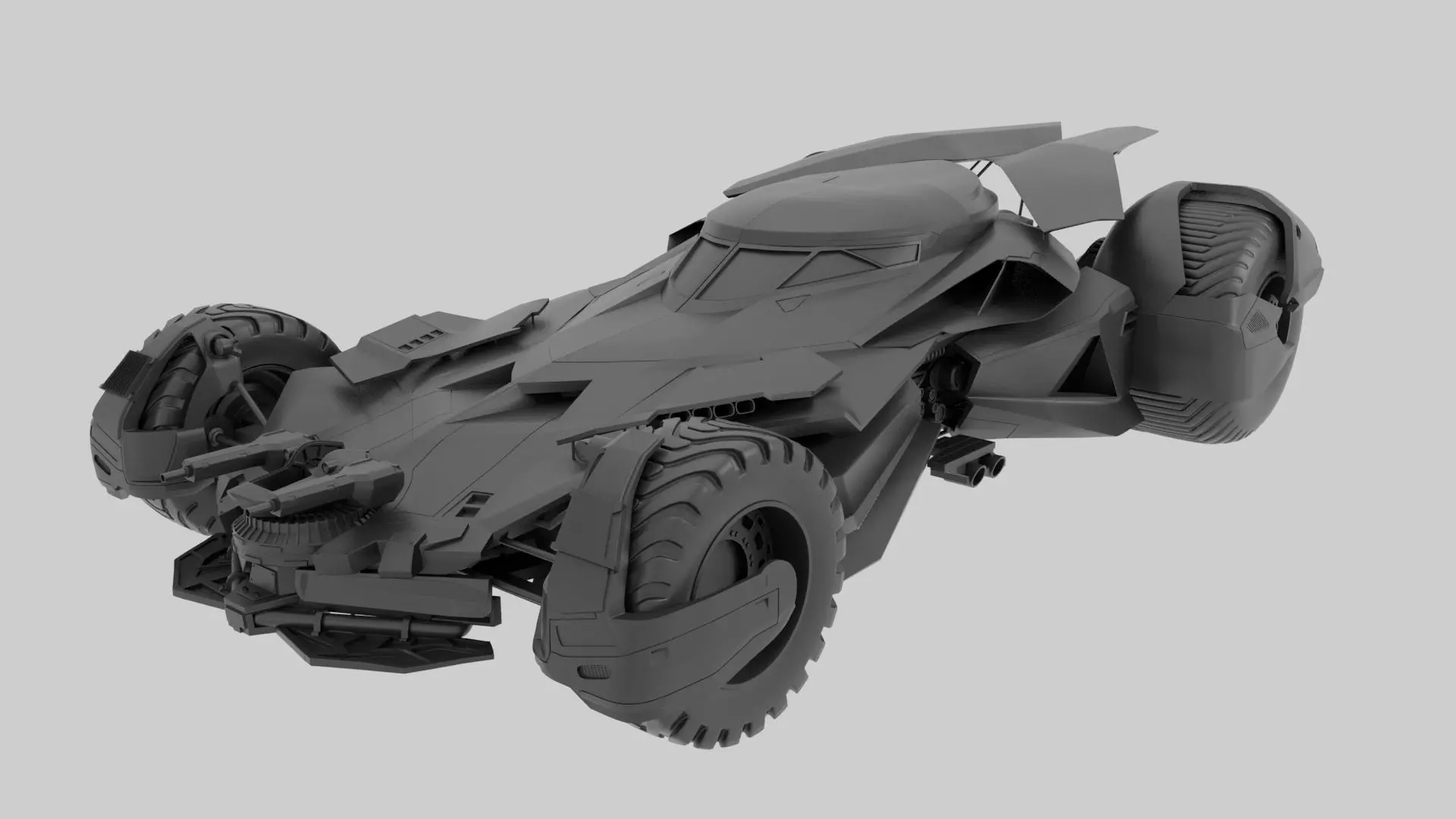 Batmobile  3d Printed 3D print model_0