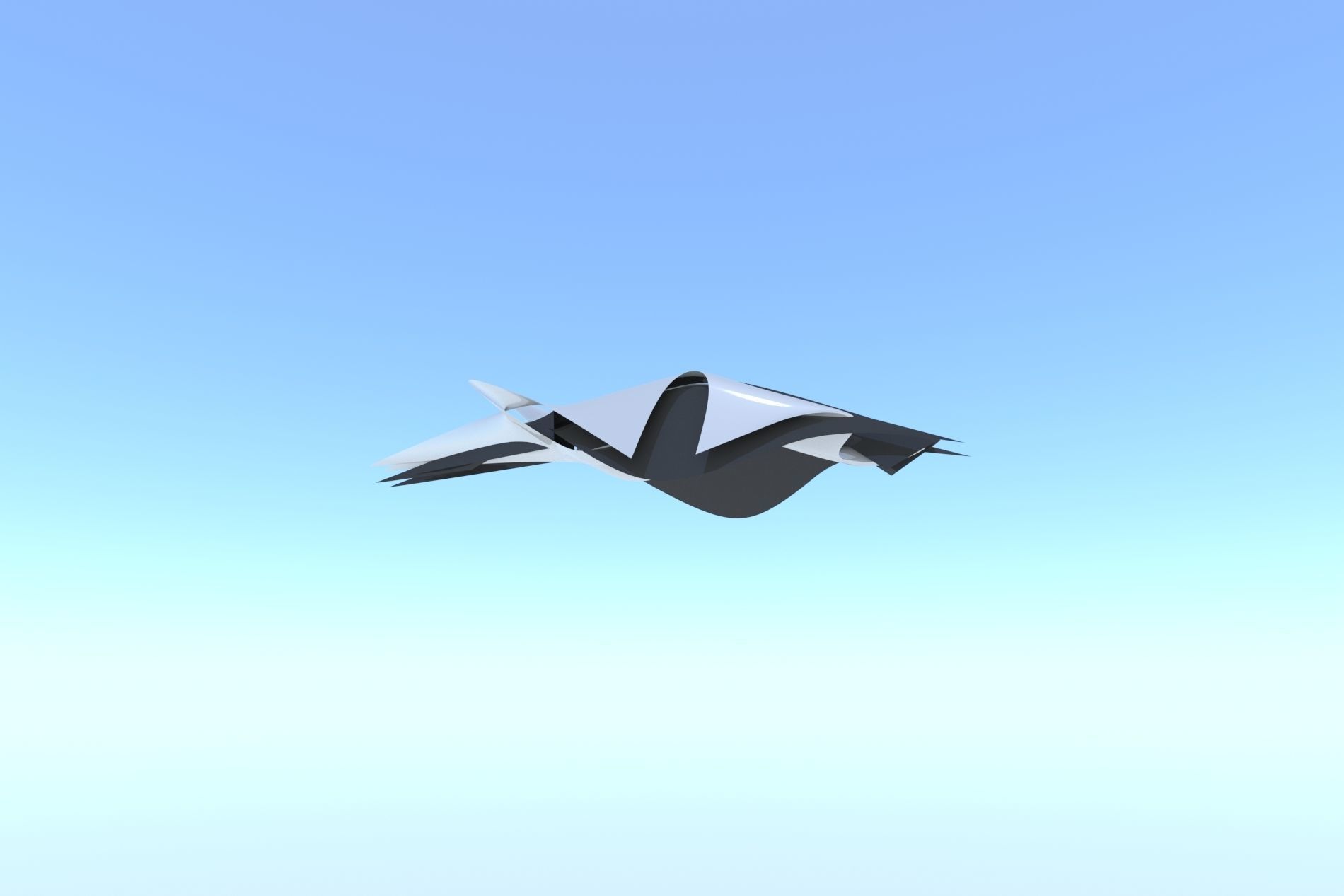 Spaceship Racer 3D Sci-Fi  Low-poly 3D model_10