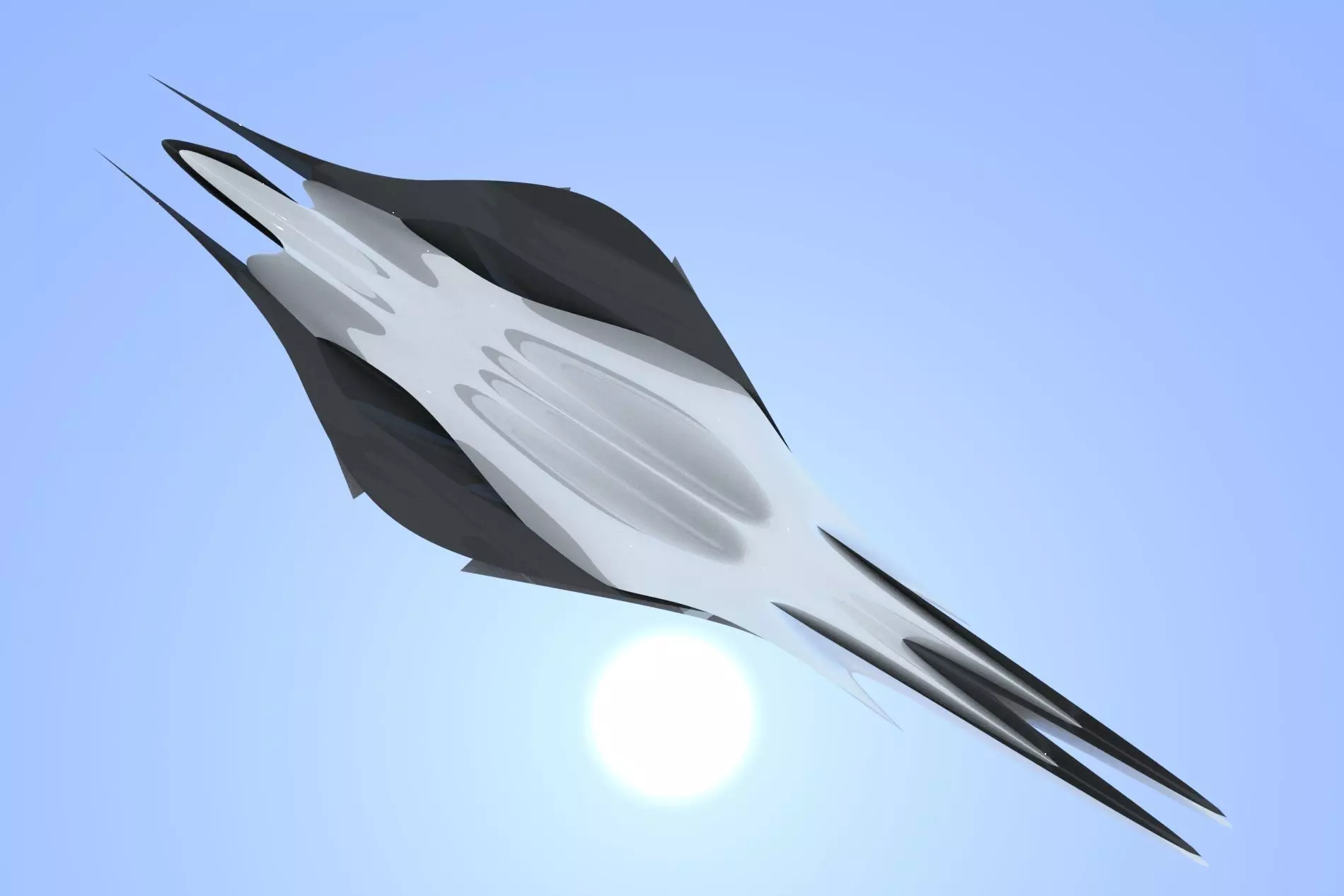 Spaceship Racer 3D Sci-Fi  Low-poly 3D model_0