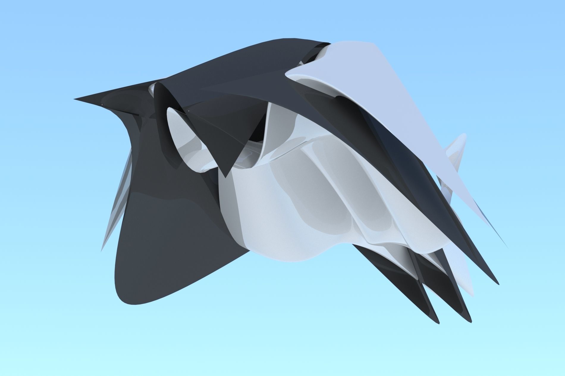 Spaceship Racer 3D Sci-Fi  Low-poly 3D model_4