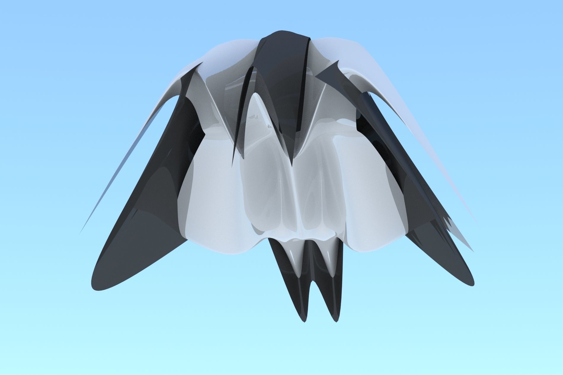 Spaceship Racer 3D Sci-Fi  Low-poly 3D model_6