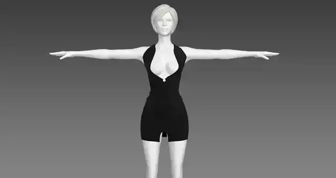 Woman Clothing T-pose