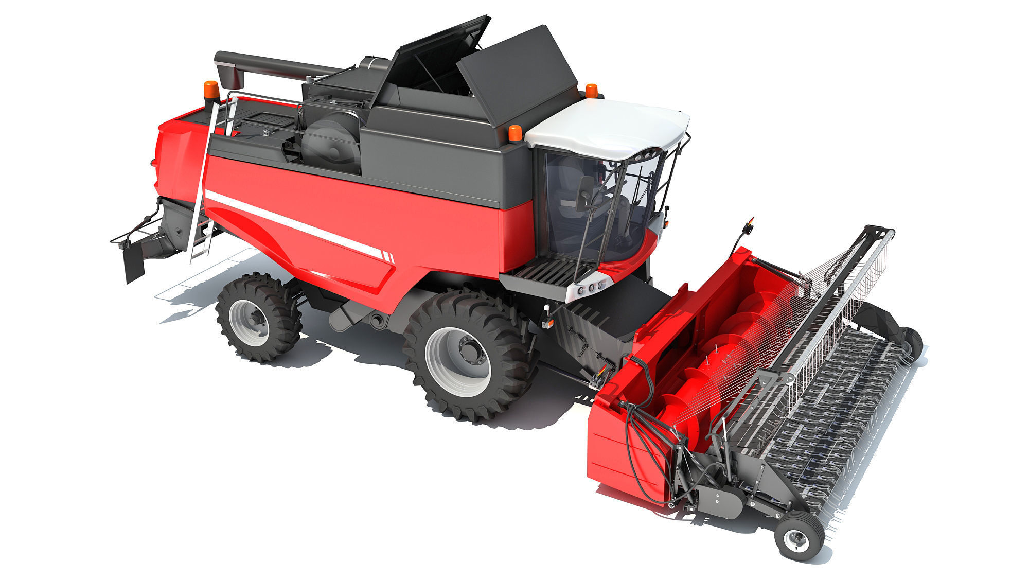 Combine Harvester 3D model_9