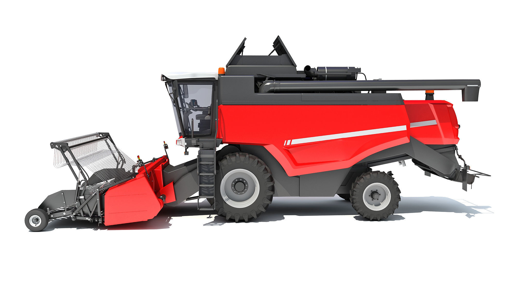 Combine Harvester 3D model_1