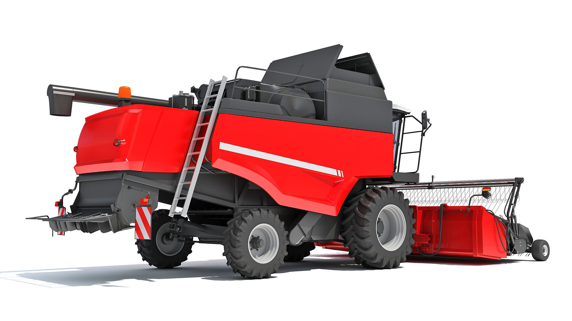 Combine Harvester 3D model_5