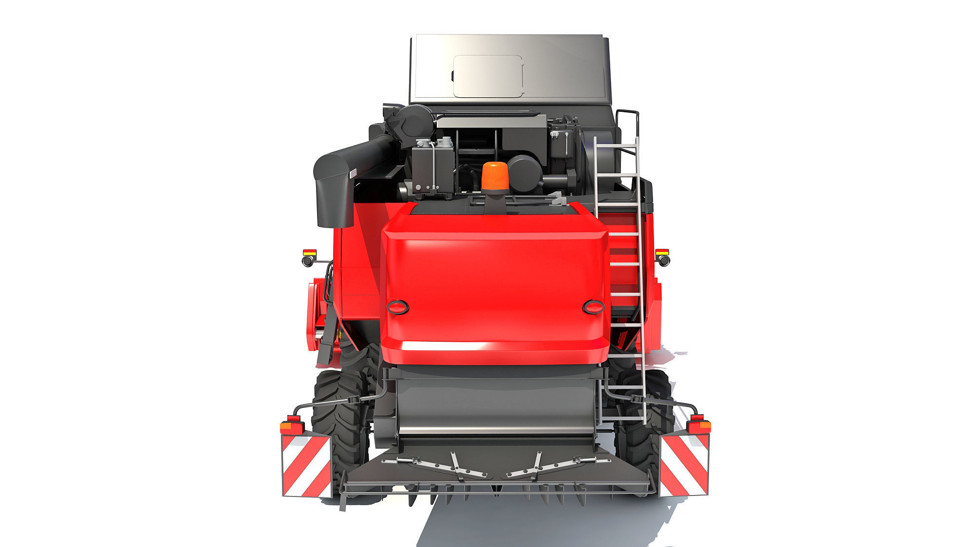 Combine Harvester 3D model_4