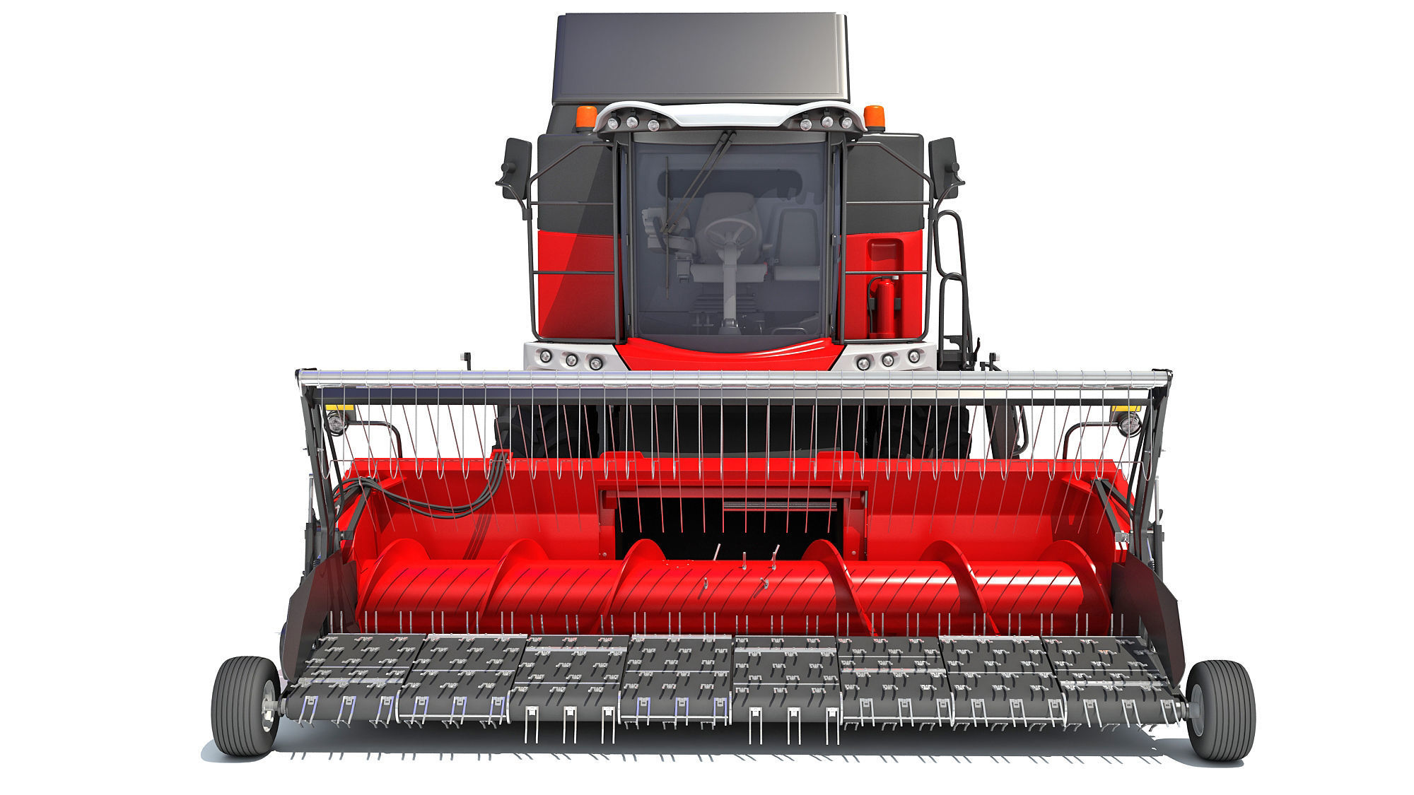 Combine Harvester 3D model_11