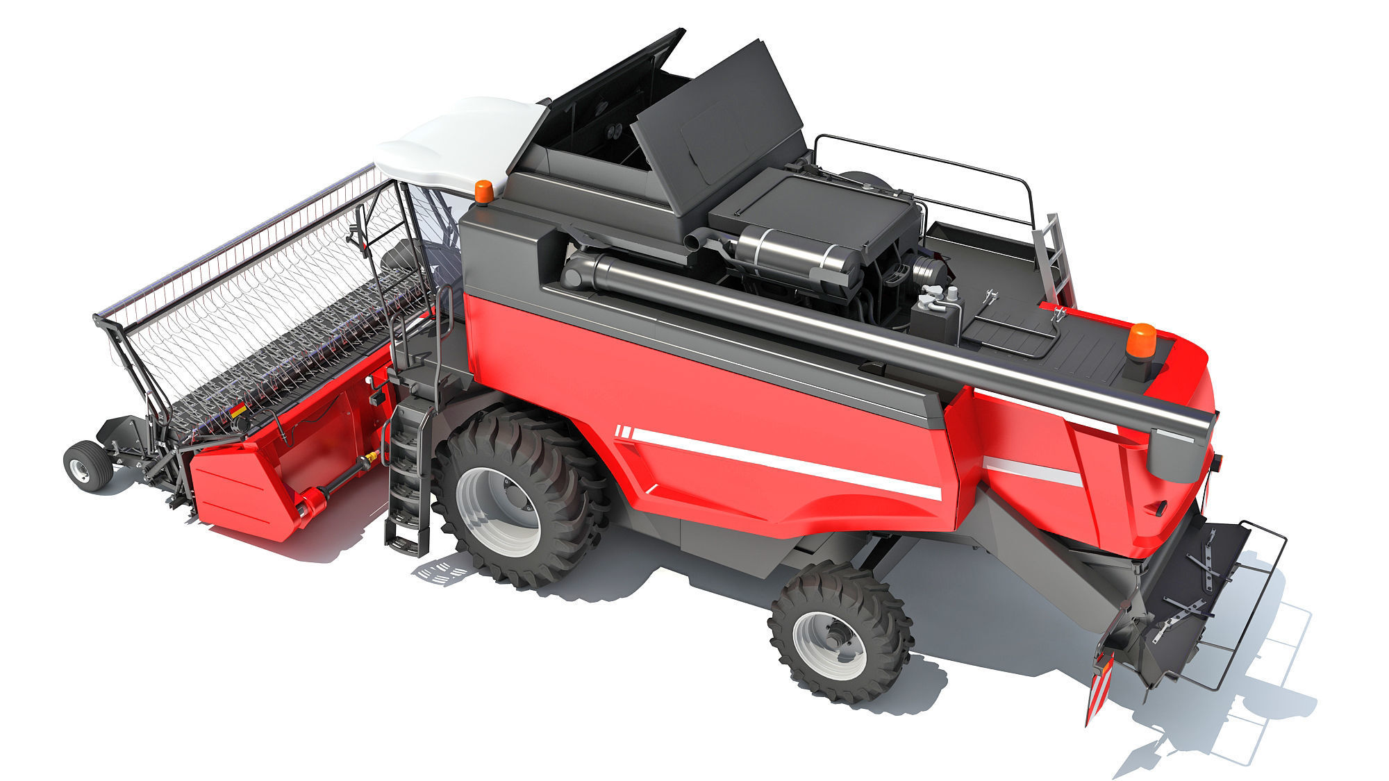 Combine Harvester 3D model_3