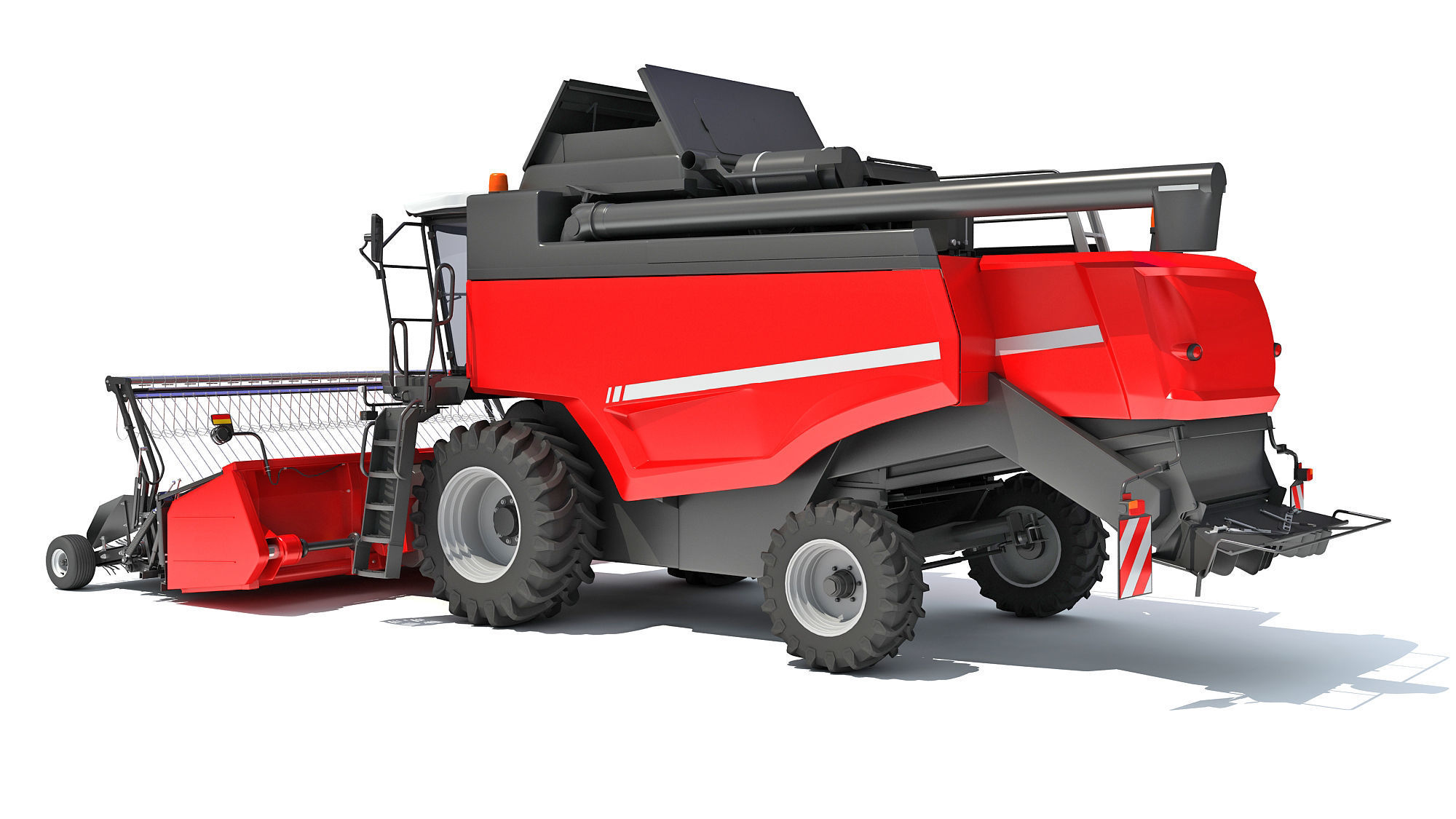 Combine Harvester 3D model_2