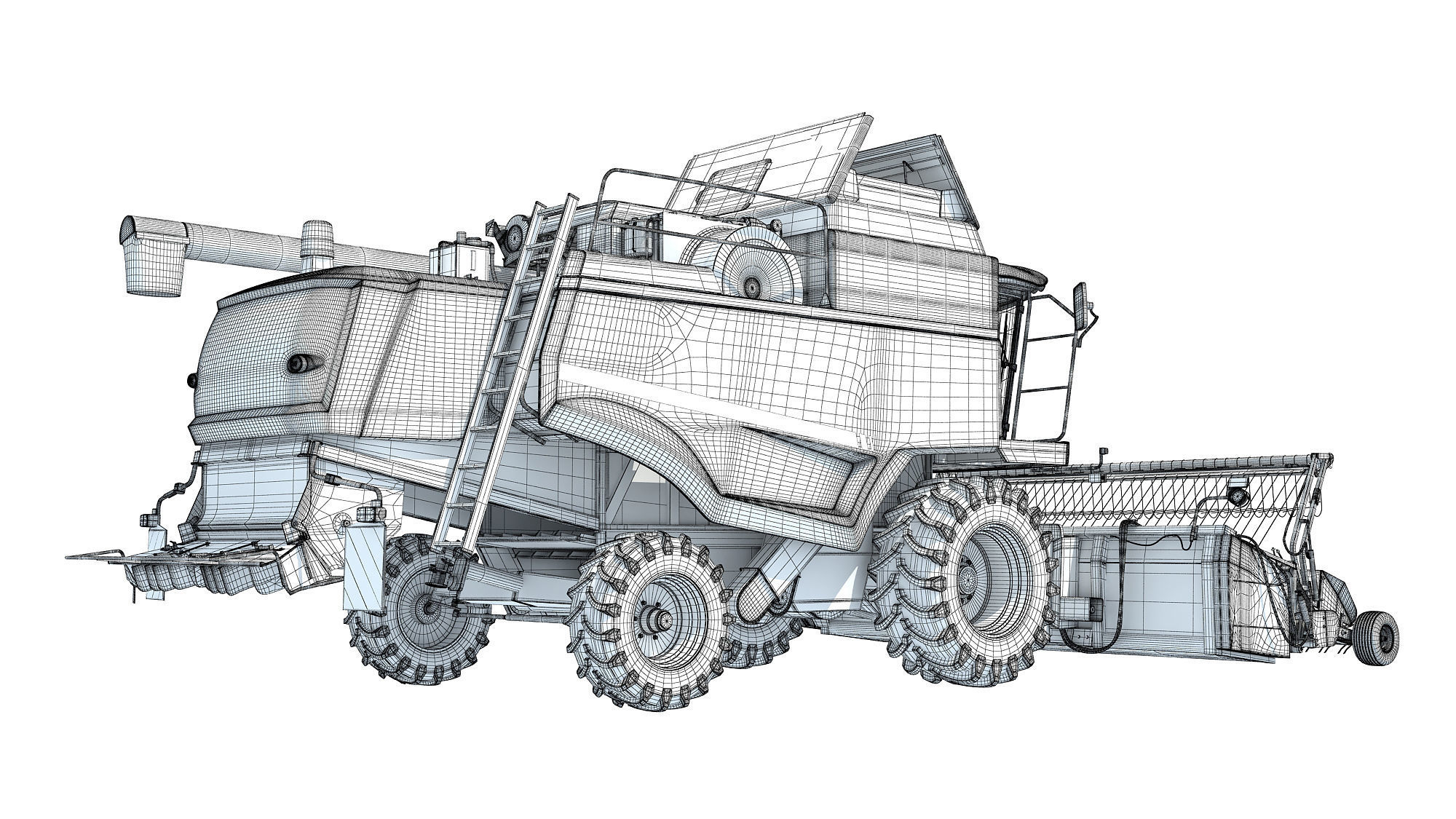 Combine Harvester 3D model_18