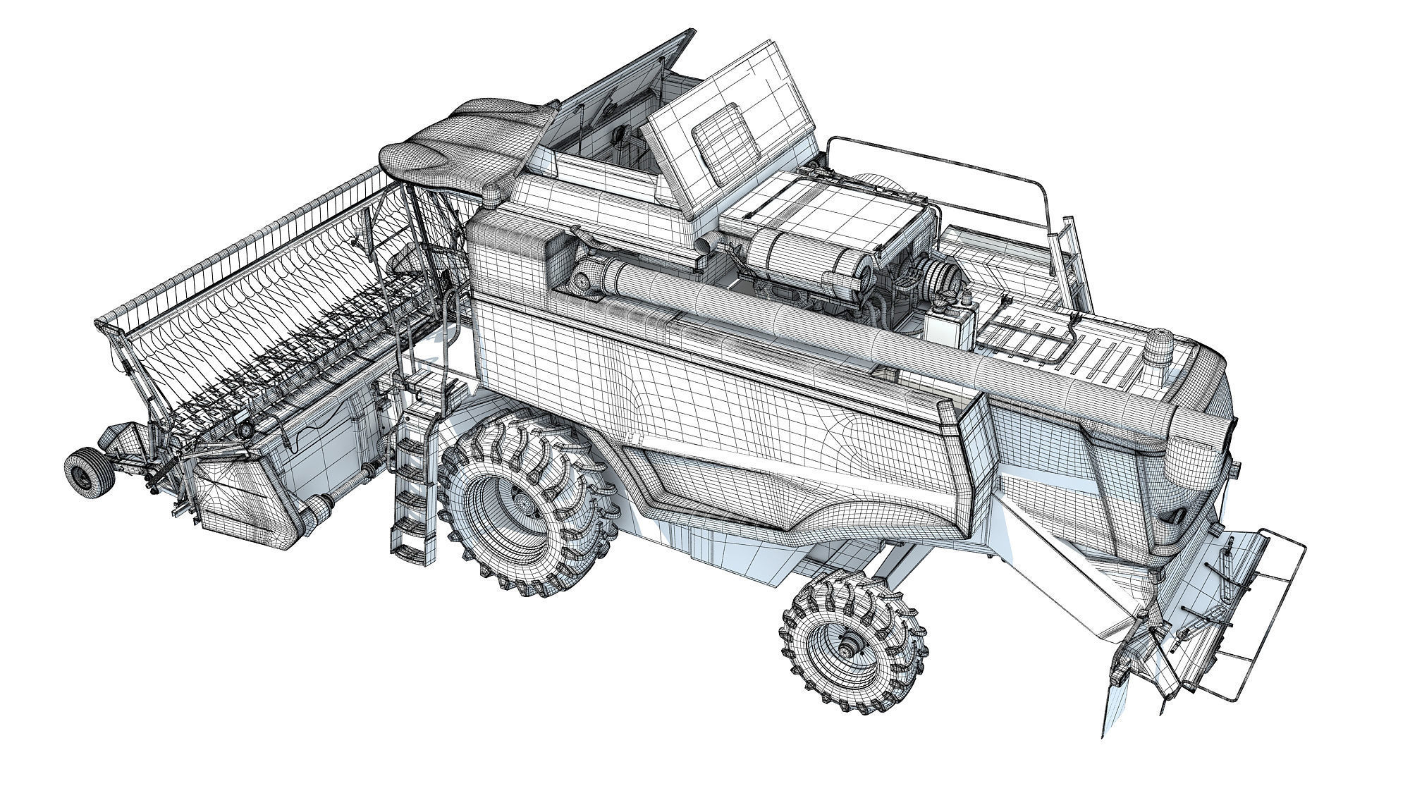 Combine Harvester 3D model_17