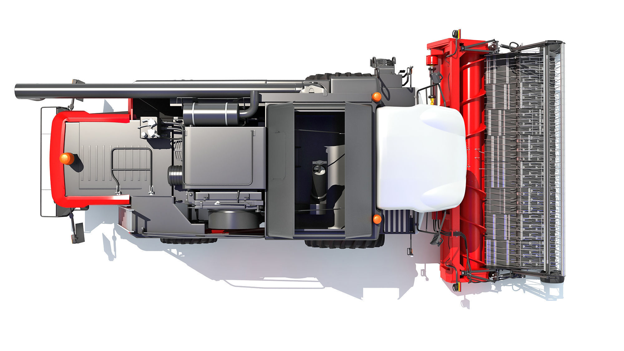 Combine Harvester 3D model_8