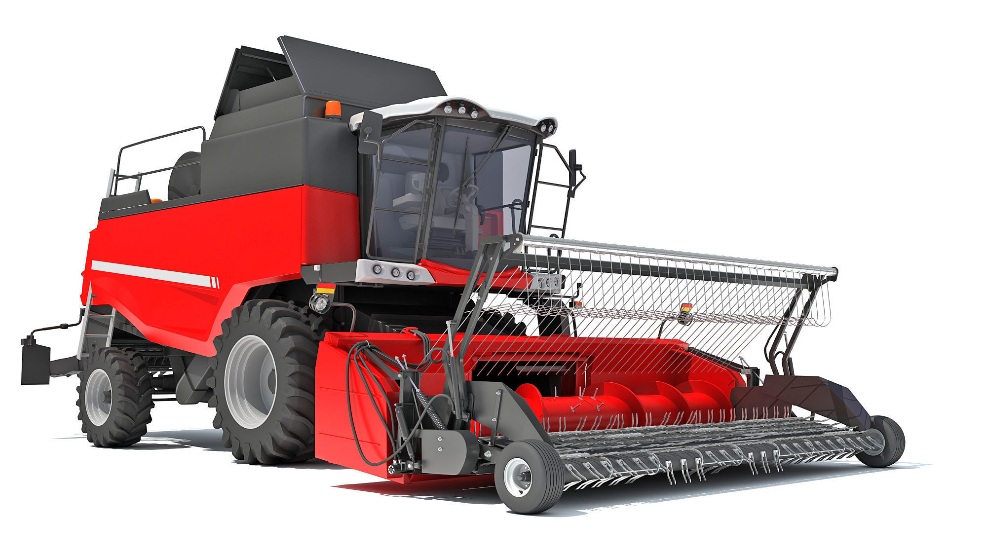 Combine Harvester 3D model_10