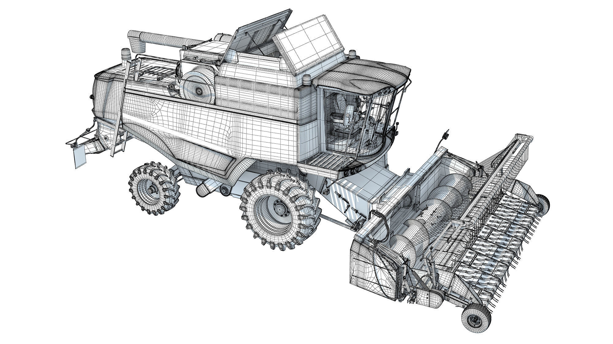 Combine Harvester 3D model_19