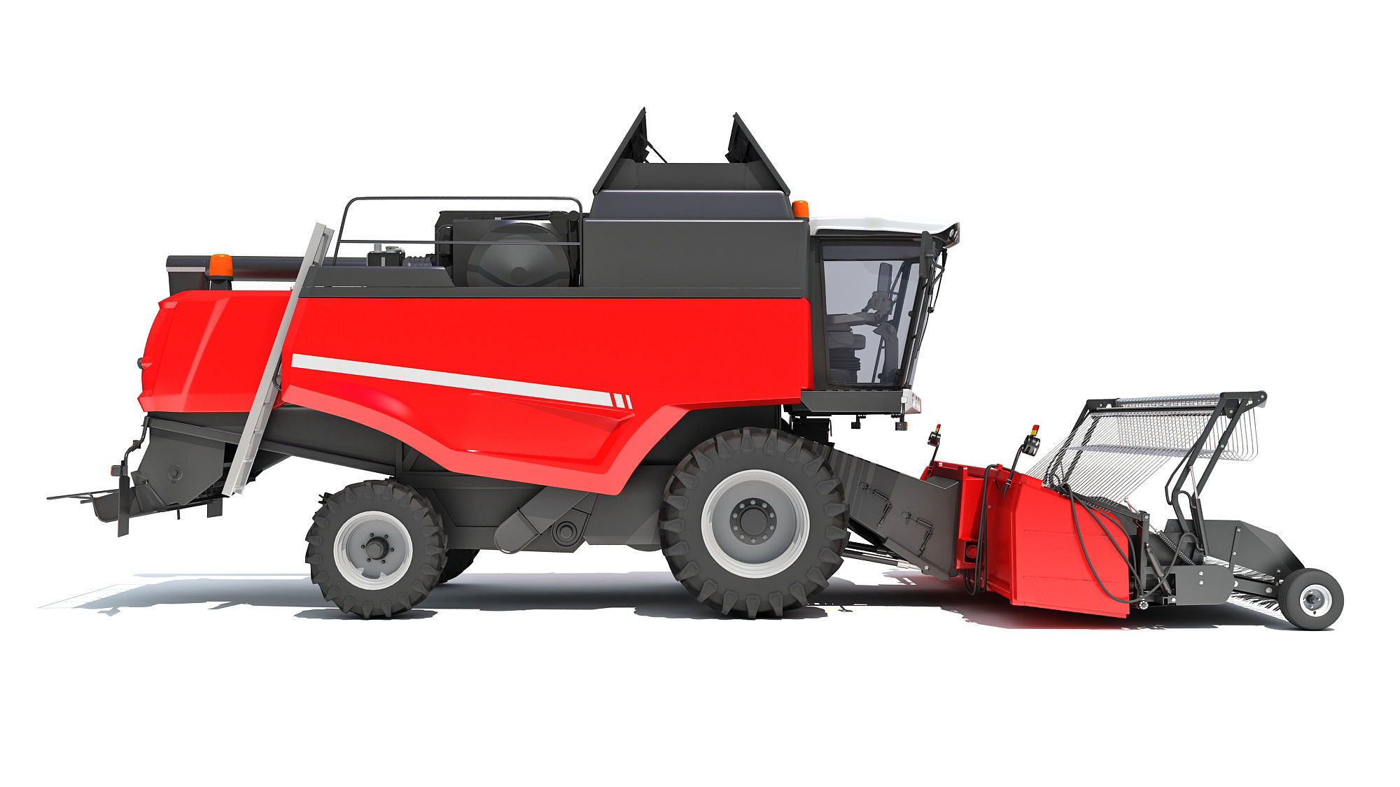 Combine Harvester 3D model_7