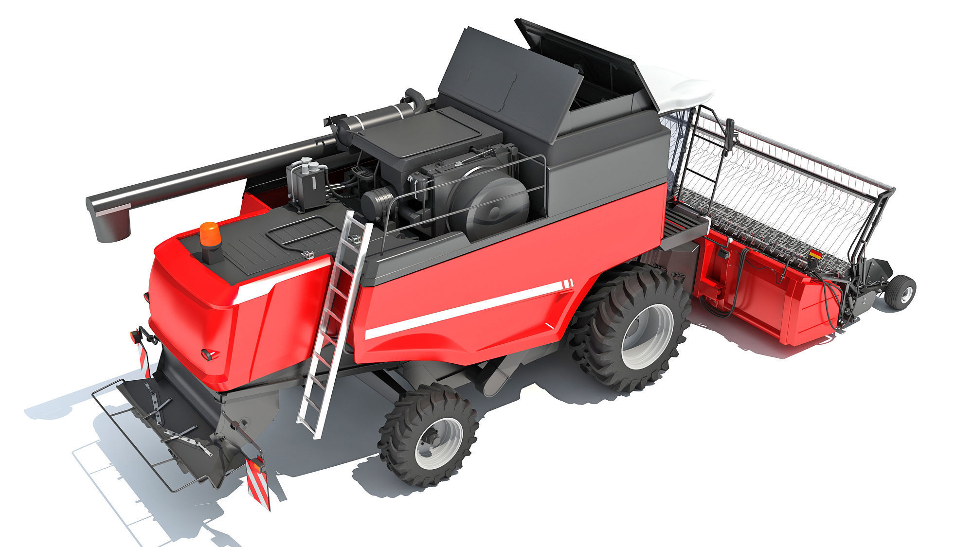 Combine Harvester 3D model_6