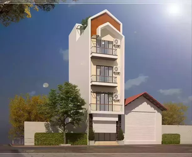 Modern house Detail 3D model