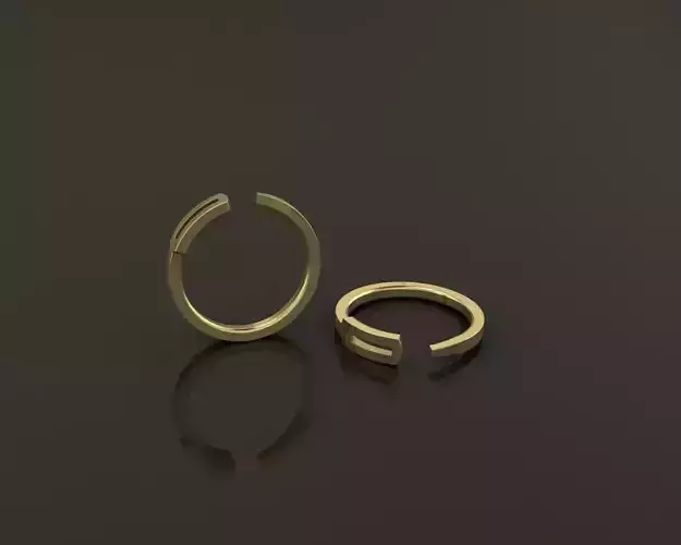 Sewing Pin Nail Ring Band MIX SIZE 3D print model