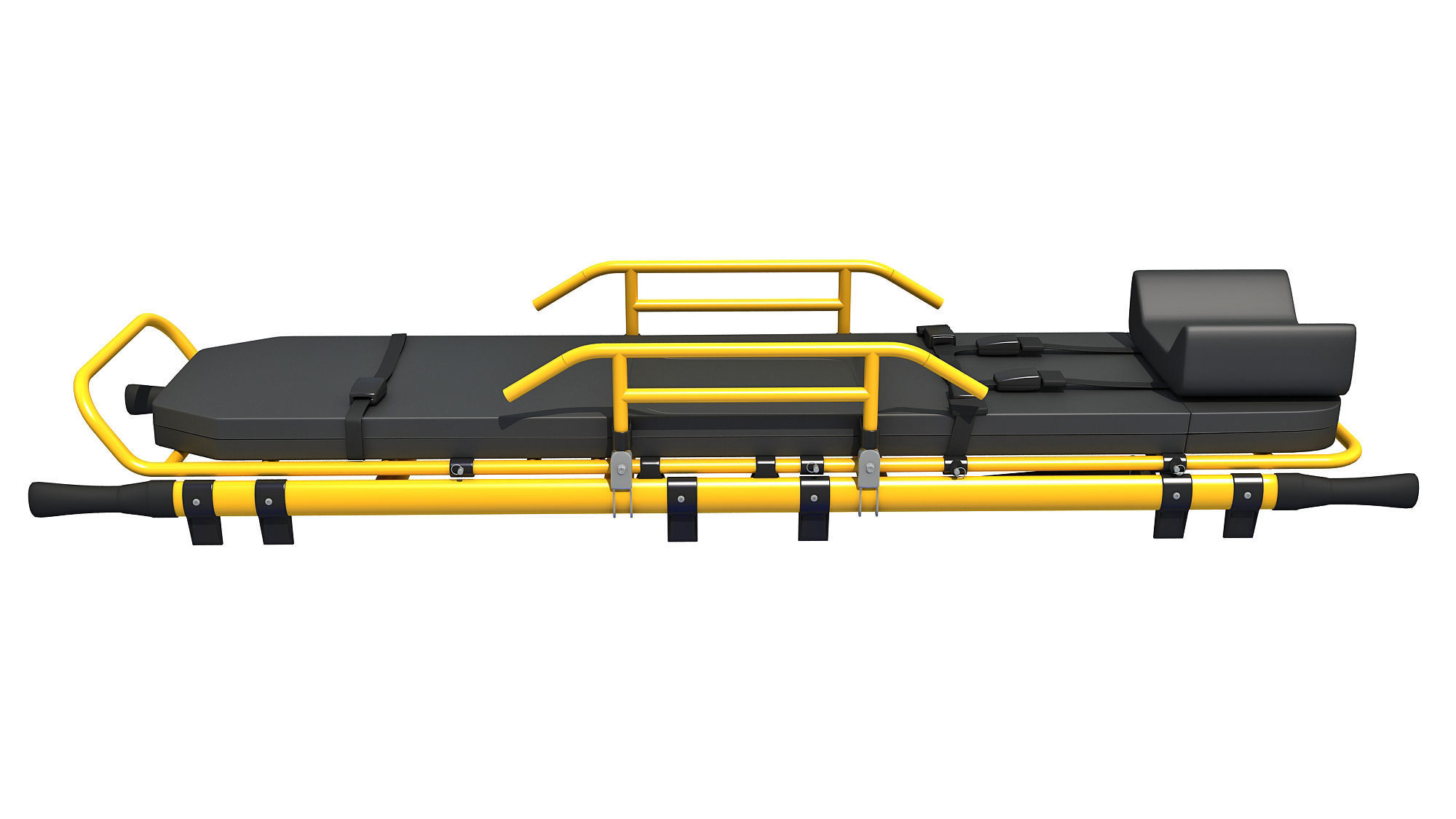 Medical Stretcher 3D model_6
