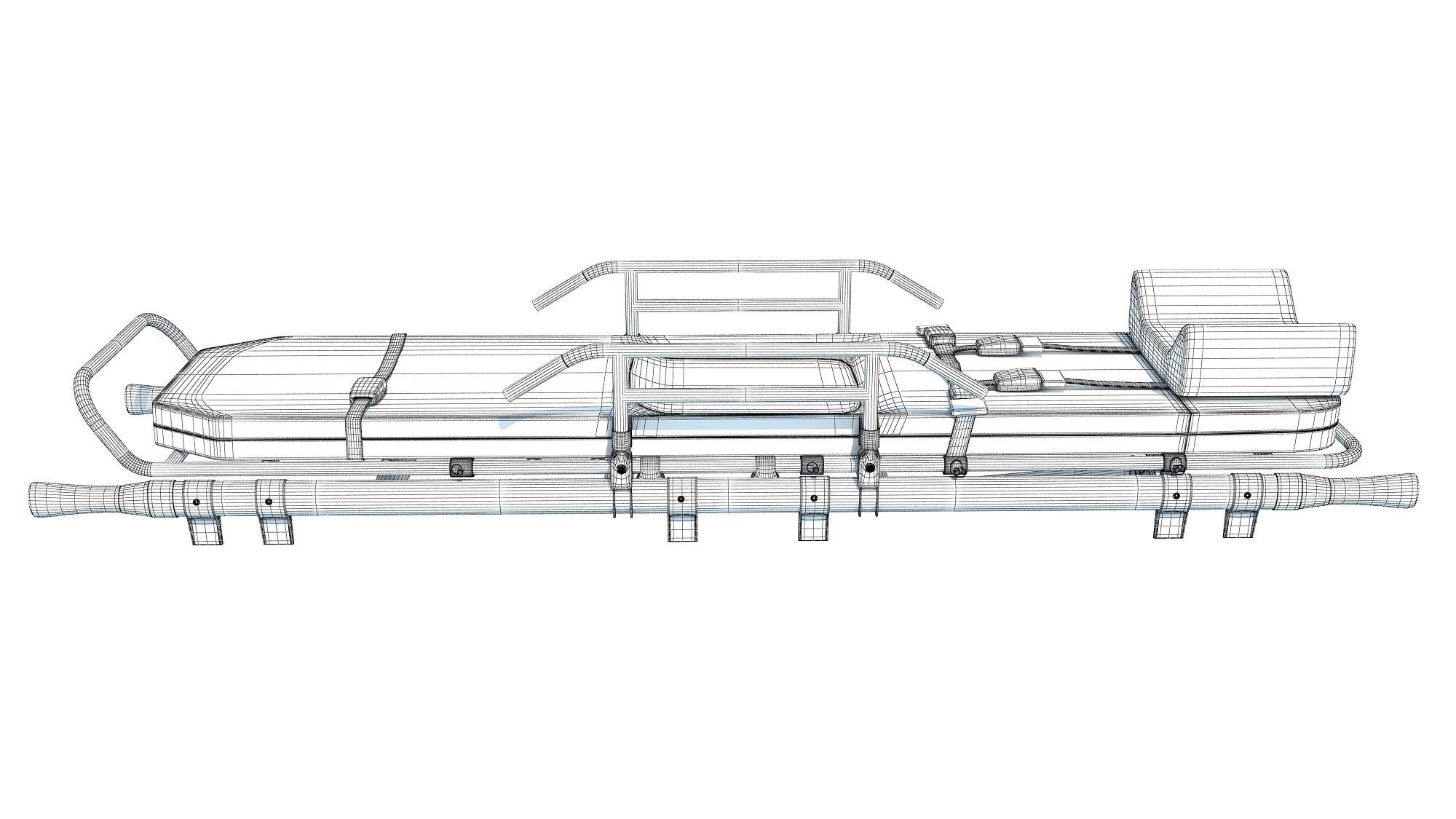 Medical Stretcher 3D model_14