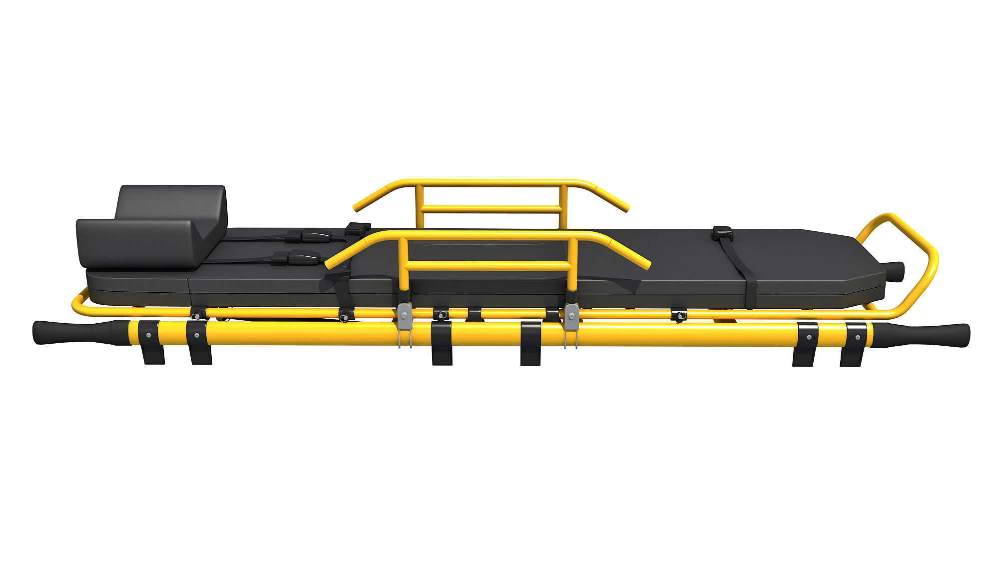 Medical Stretcher 3D model_1