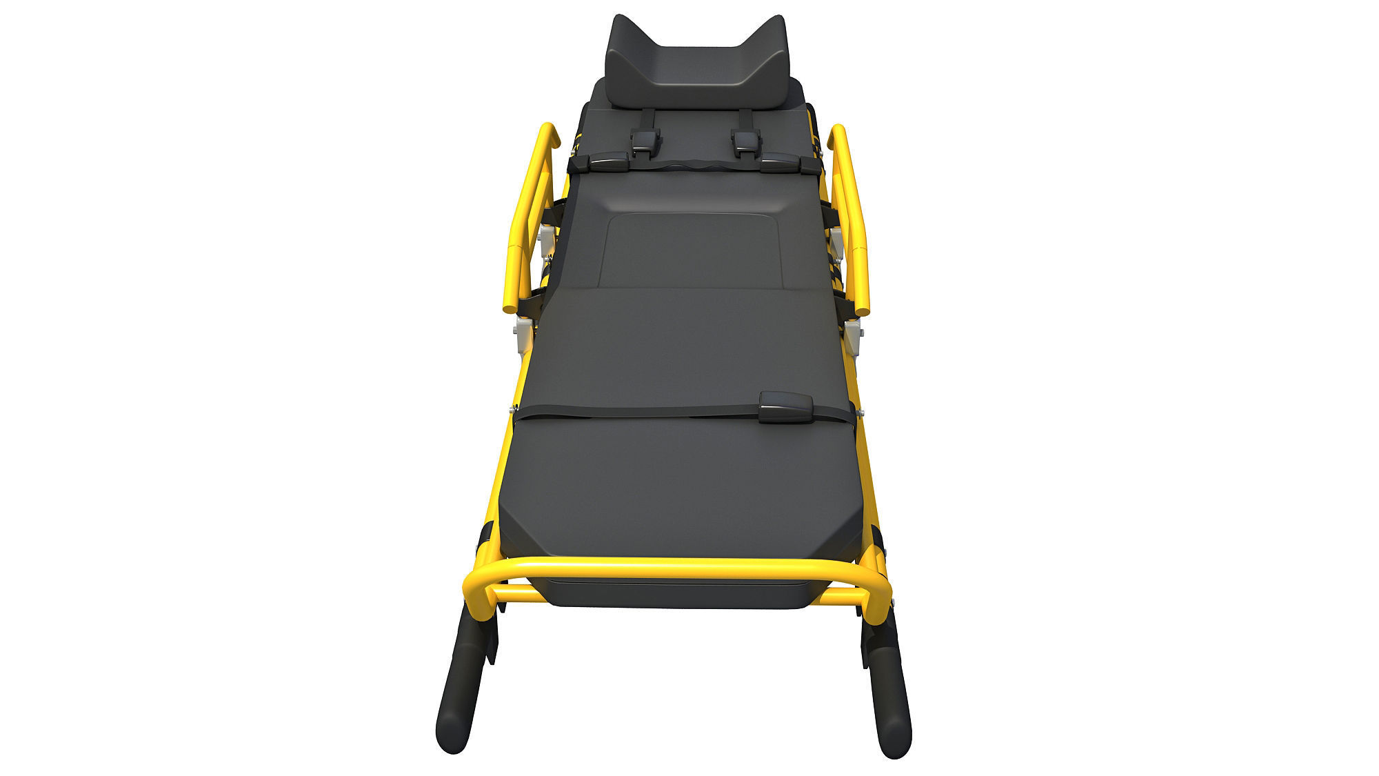 Medical Stretcher 3D model_4