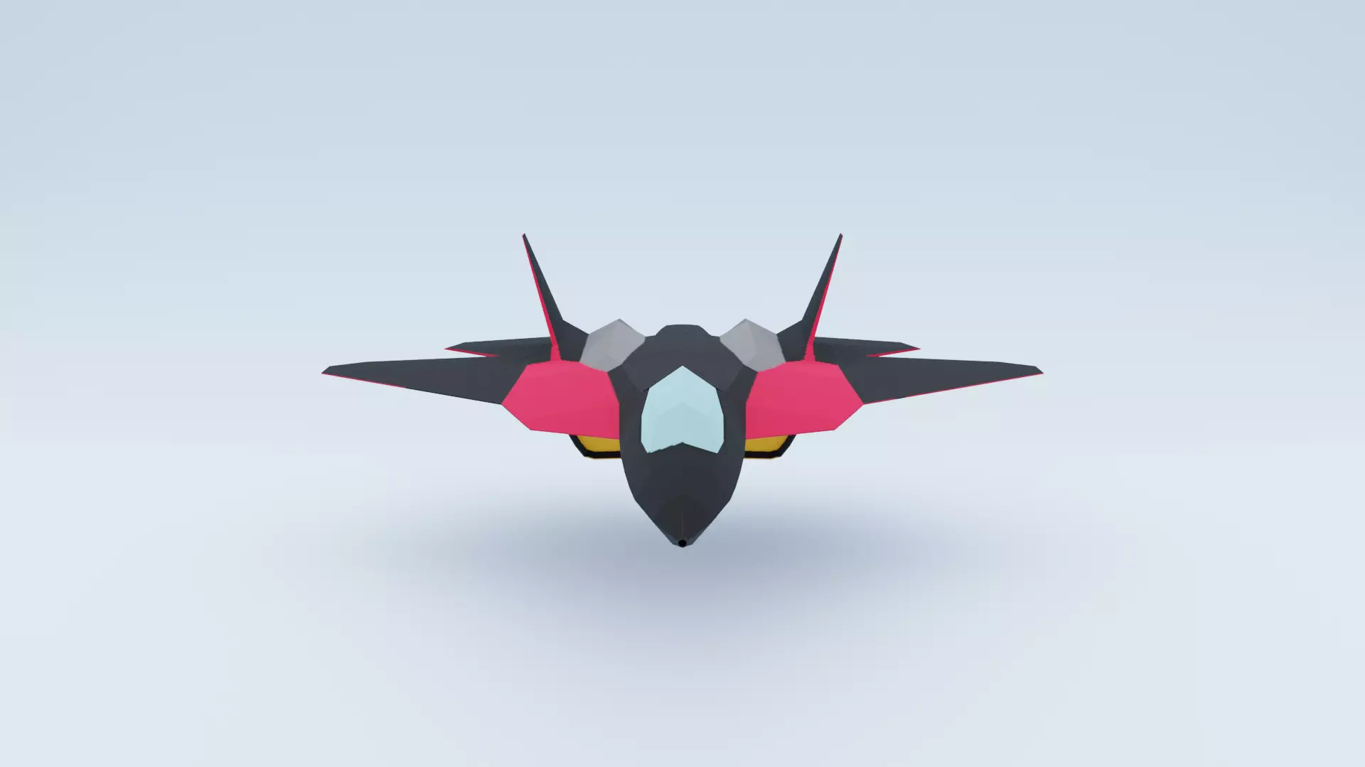 AirCraft Stylized Lowpoly Free low-poly 3D model